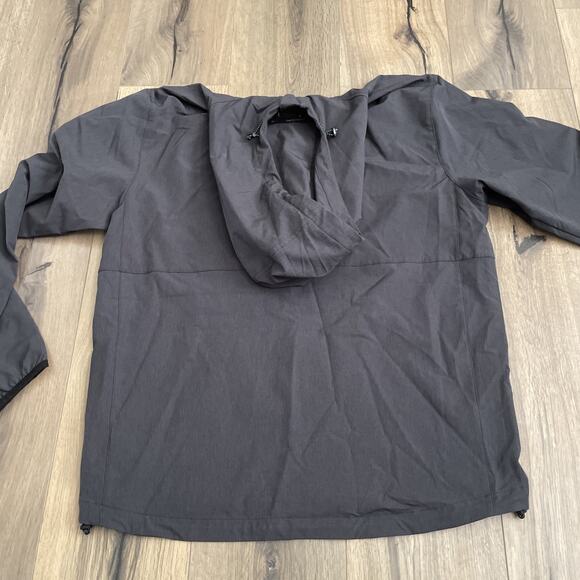 Rip Curl Anti Series Windbreaker Jacket Mens XL Water Repellent Gray Hooded Coat - Picture 10 of 10